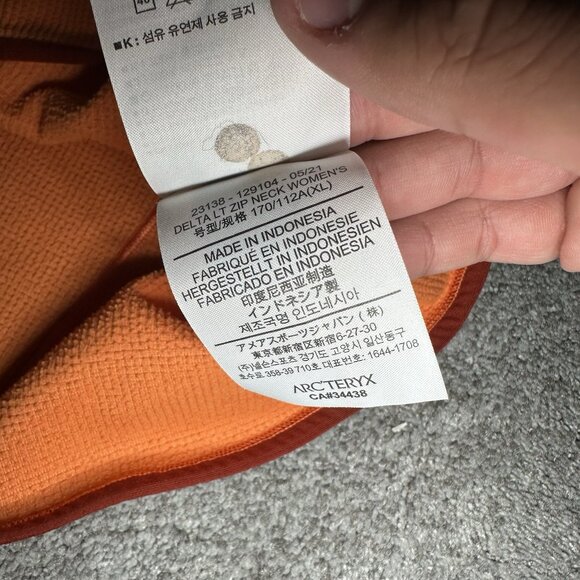 Arc’teryx Delta LT Zip Neck Polartec Waffle Fleece Womens XL Half 1/2 Zip Jacket - Picture 8 of 14
